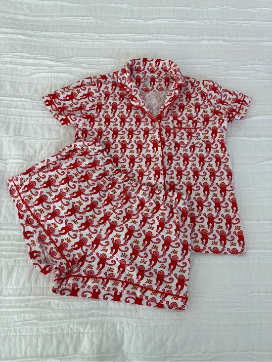 Roller Rabbit Other - Roller Rabbit Red Monkey Short Pajama Set XS